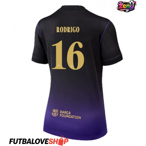 Dres Barcelona Rodri Hernandez #16 Preč pre Ženy 2026-27 Krátky Rukáv